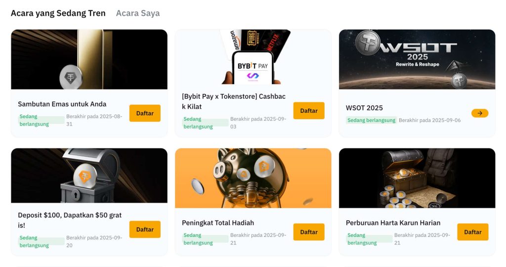 Bursa Bybit Reward Hub