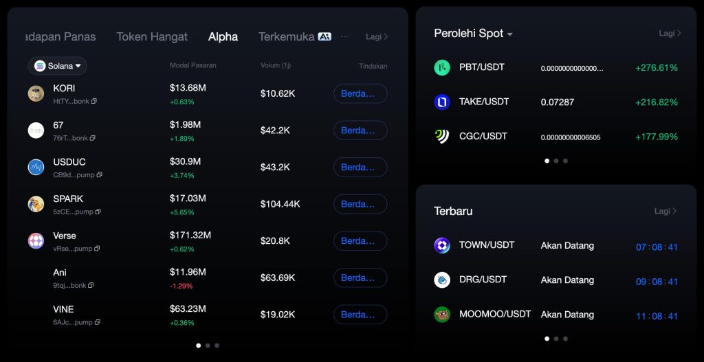 MEXC Pemilihan Aset Kripto yang Meluas