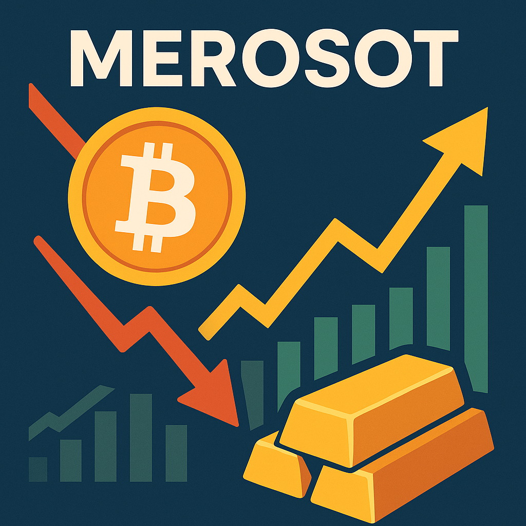 Bitcoin Merosot Manakala Emas dan Saham Mencapai Paras Tertinggi Baharu